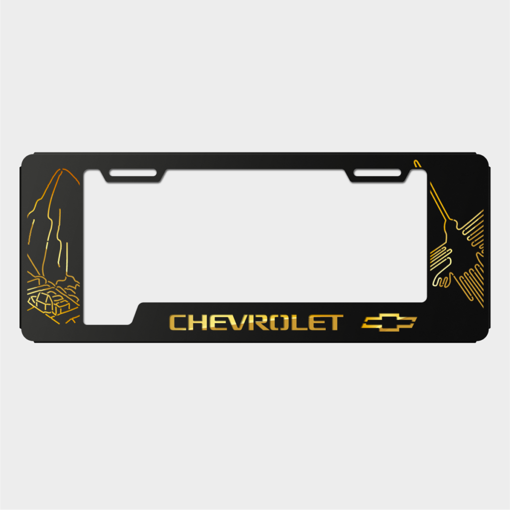 Portaplacas Chevrolet Machu Picchu