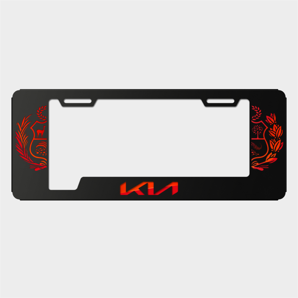 Portaplaca KIA Escudo Peruano Portaplaca
