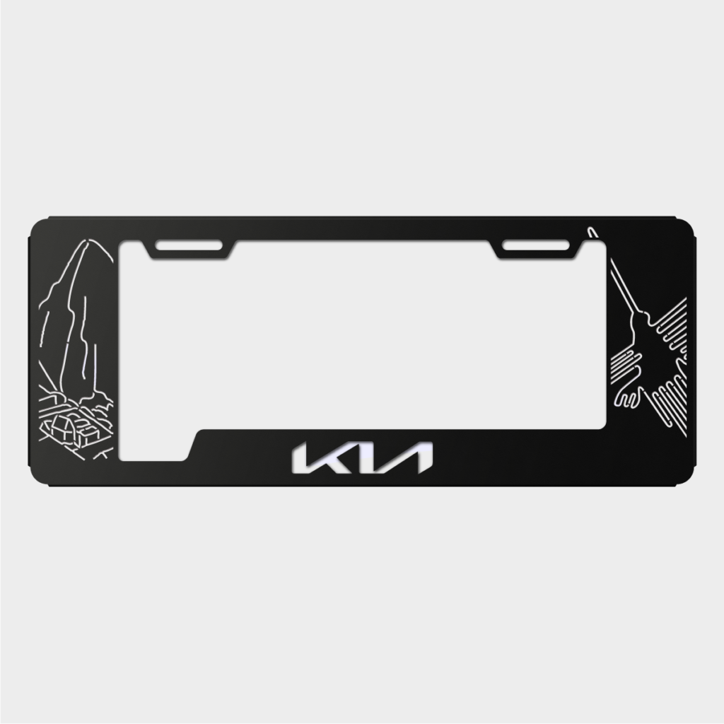 Portaplacas KIA Machu Picchu