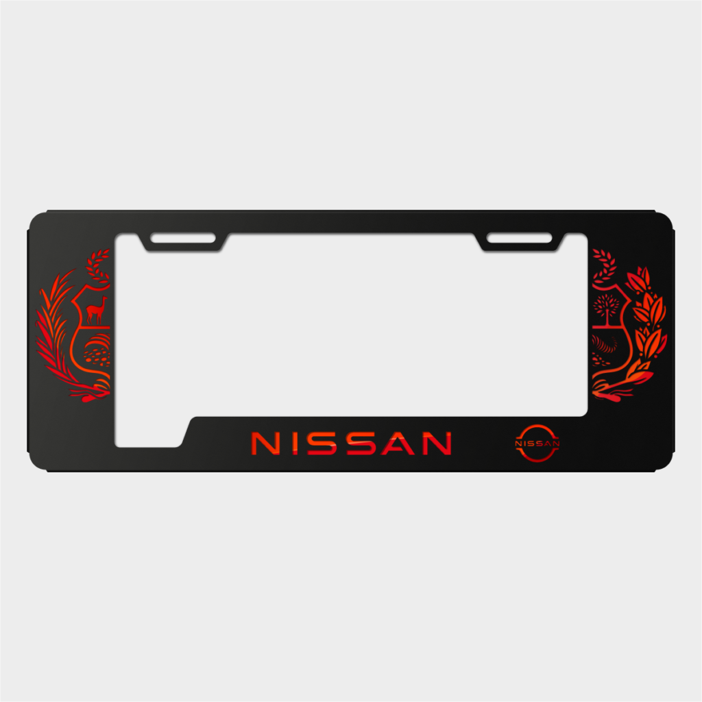 Portaplaca Nissan Escudo Peruano