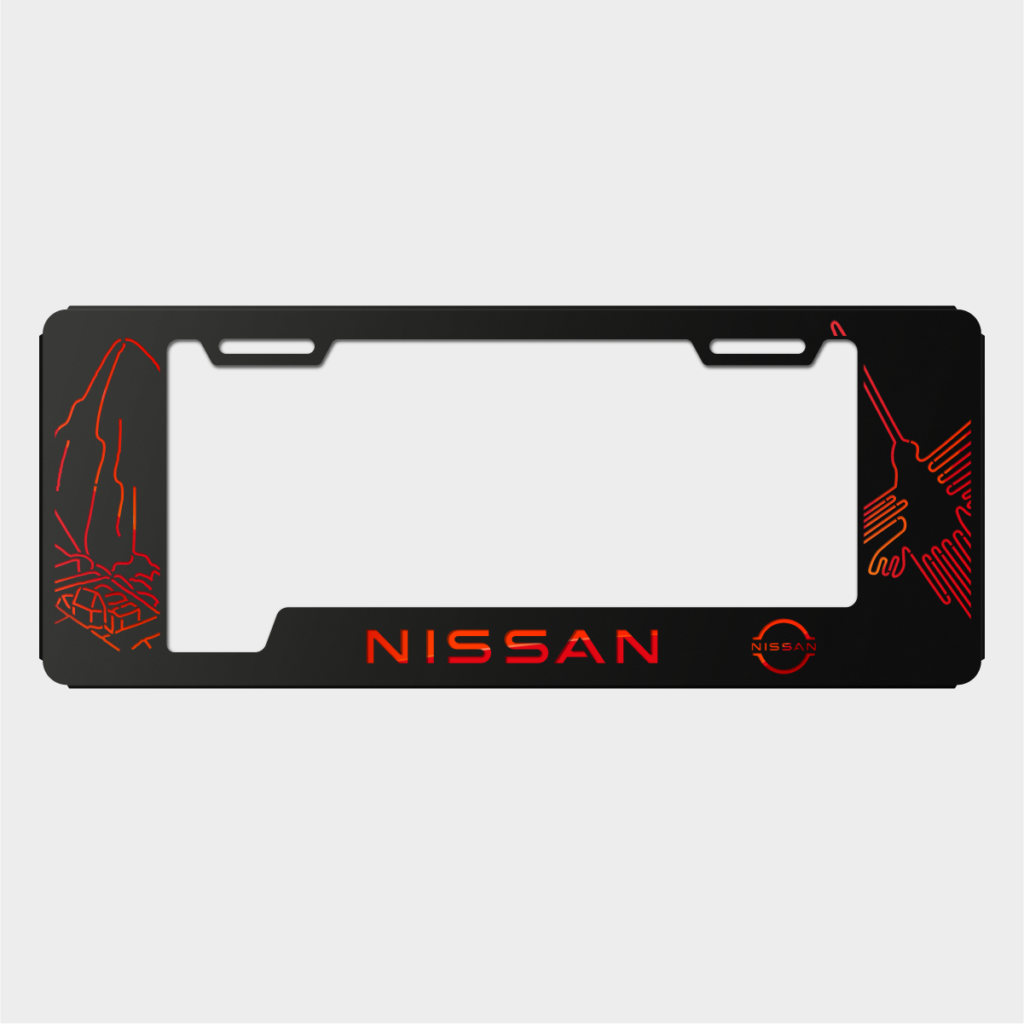 Portaplacas Nissan Machu Picchu