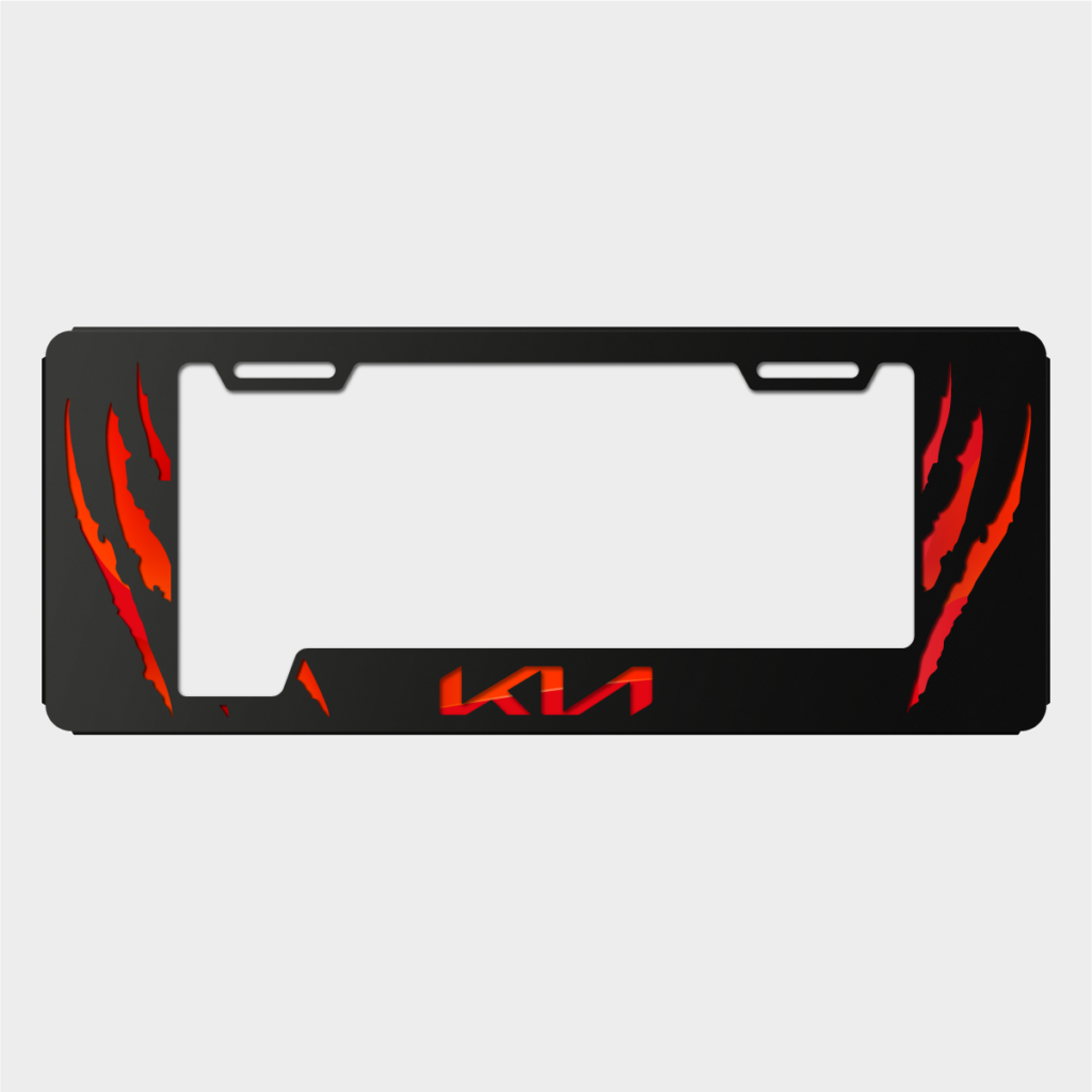 Portaplacas KIA Garras