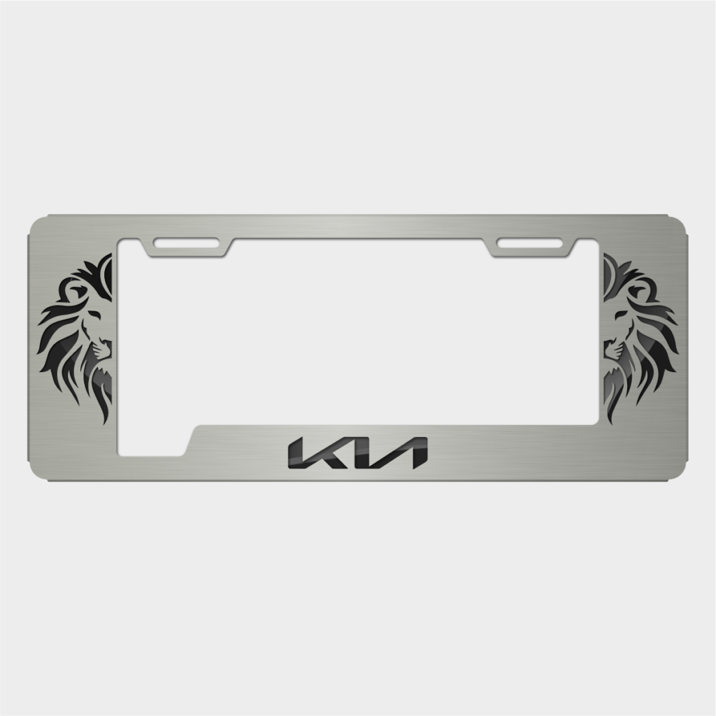 Portaplacas KIA León Satinada