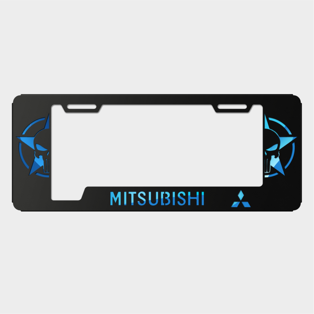 Portaplacas Mitsubishi Punisher