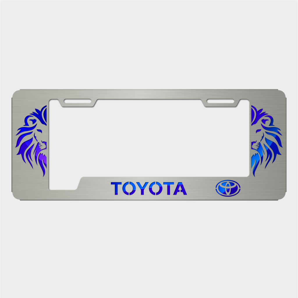 Portaplacas Toyota León satinada